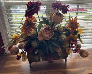 #34	Flower Arrangement in a rectangular Metal Base- 38x24	 $45.00 
