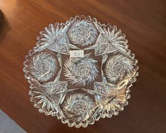 #115	American Brilliant Round Tray - 8x1	 $25.00 
