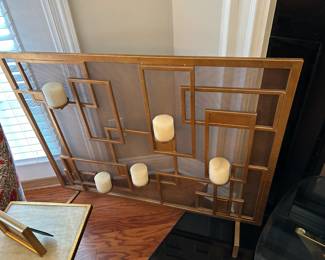 #14	gold candle holder with 5 candles 41x35	 $45.00 
