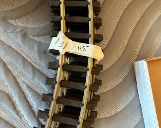 #131	LGB Set of 5 No. 1100 G Guage Curved Train track	 $45.00 
