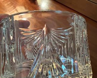 #117	Crystal w/Angels Round Bowl - 5.5"x3"	 $25.00 
