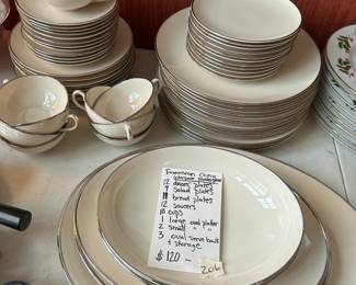 #206	Franciscan China Interace Master piece Set of China	 $120.00 
