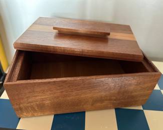 #38	Wooden Box - 7x4x3 w/lid	 $20.00 
