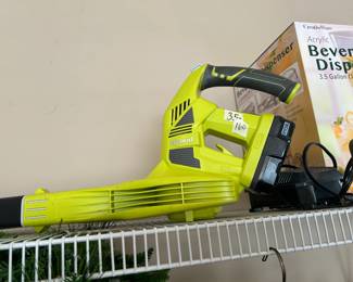 #160	Battery Powered Blower Ryobi	 $35.00 
