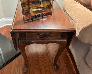 #4	drop side table with a drawer 17-33x28x22	 $75.00 
