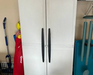 #157	Large garage cabinet 4 shelves 35x17x71	 $100.00 
