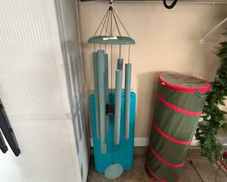 #158	Large wind chime painted 54"tall	 $50.00 
