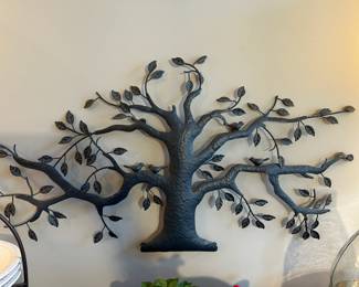 #224	Metal Tree Wall Hanging w/Birds - 37"Wx18"T	 $30.00 
