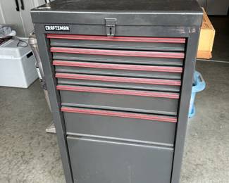#166	Craftsman rolling tool chest 6 drawers 2 lift-ups 40x22x12	 $75.00 
