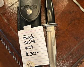#46	Buck Knife #119	 $30.00 
