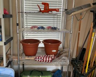 #176	Metal shelving 4 shelves 35x18x74	 $75.00 
