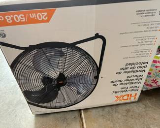#161	HDX floor fan 22"	 $25.00 
