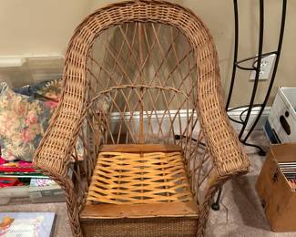 #95	kids Antique Wood Rocker	 $30.00 
