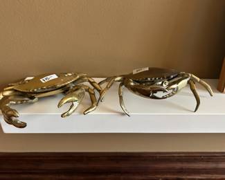 #211	Pair of Brass Crabs - set of 2	 $36.00 
