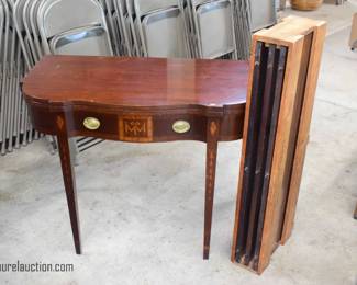 Inlaid Mahogany Extension Table 