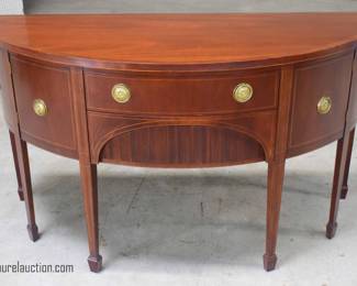 Baker Mahogany Demilune Sideboard
