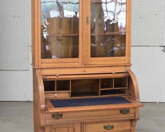 Victorian Cylinder Roll Desk