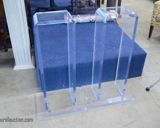 Pair of Lucite Pedestals