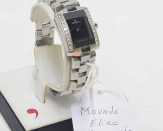 Movado Stainless and Diamond Watch