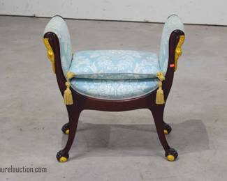 Antique mahogany stool