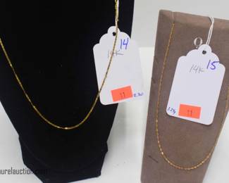 Selection of Gold Jewelry