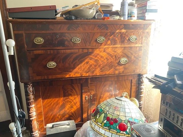 Antique 19th cent Mahogany chest