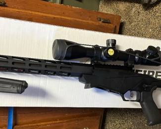 Ruger precision 22LR with tripod and scope