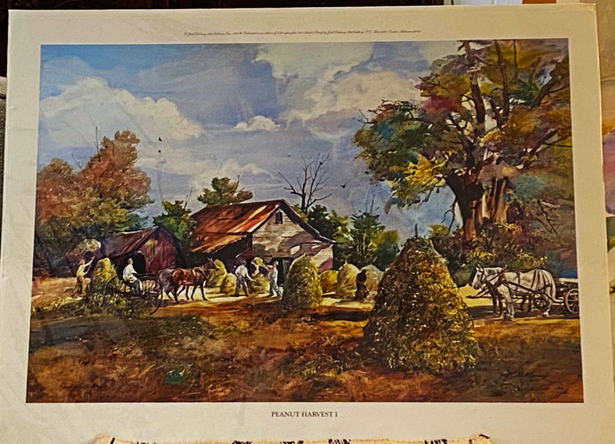 Jack DeLoney "Peanut Harvest I" 1996 188/1750 certificate unframed
