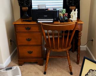 desk and chair