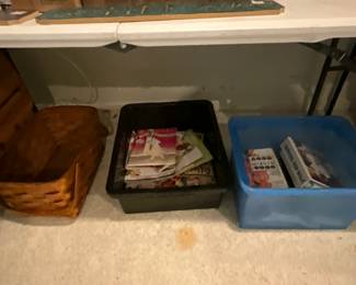 Upstairs - basket on left removed by family