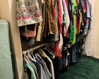 Master closet - downstairs - women’s clothing