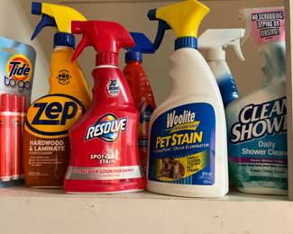 Lots f cleaning supplies