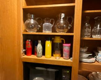 Kitchen - pitchers, drink containers, microwave