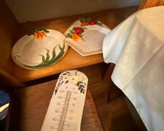Dining room - thermometer, serving platters