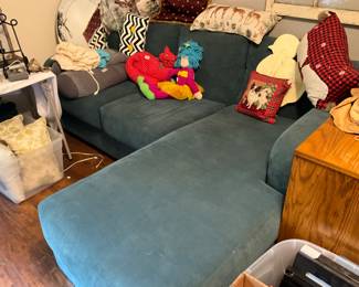 Bedroom downstairs - Sofa, pillows, toys & more