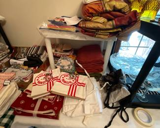 Dining room - tablecloths, and miscellaneous