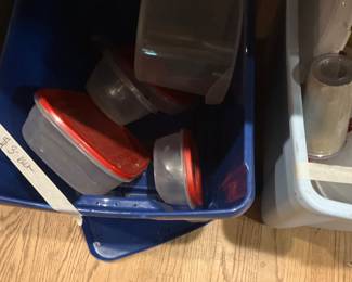 Kitchen - plastic items with lids