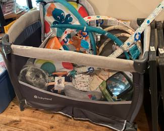 Playpen & lots of baby items