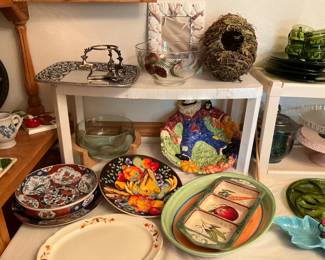 Dining room -more serving plates, relish plates , platter, bowl, & more