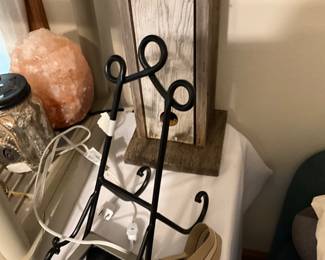 Lots of decor -metal stand removed by family