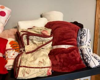 Blankets - middle item in front removed by family