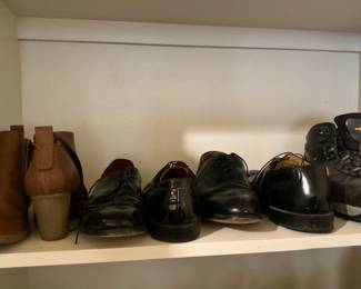 Master closet - downstairs - women’s & men’s shoes