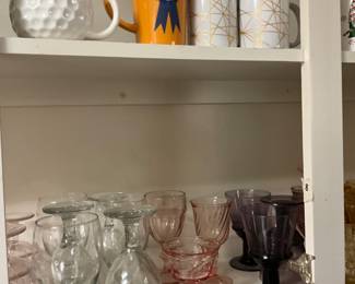 Lots of various glasses!