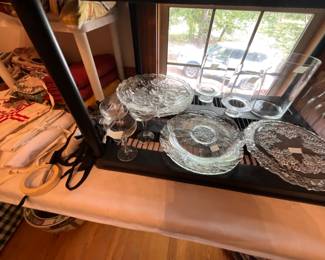 Dining room - containers, platter, serving dishes