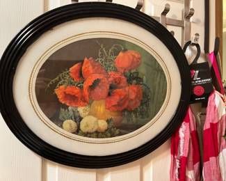 Framed & matted oblong picture