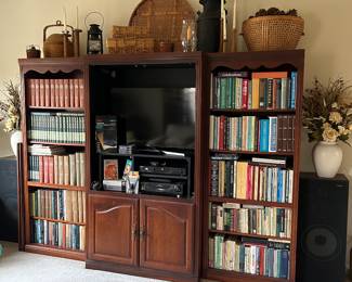 Media Wall Unit w/ Bookshelves