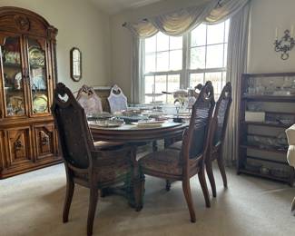 Dining Table, Hutch, & Buffett