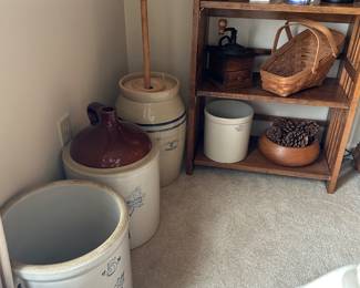 Butter Churn & Crocks