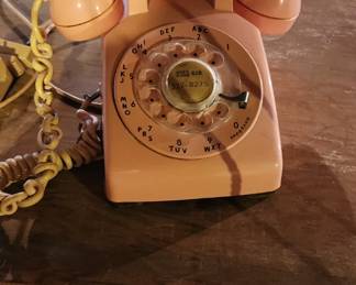 Pink Vintage Dial Phone