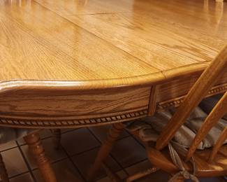 Maple Kitchen Table with Butterfly Leaf and 4 Chairs